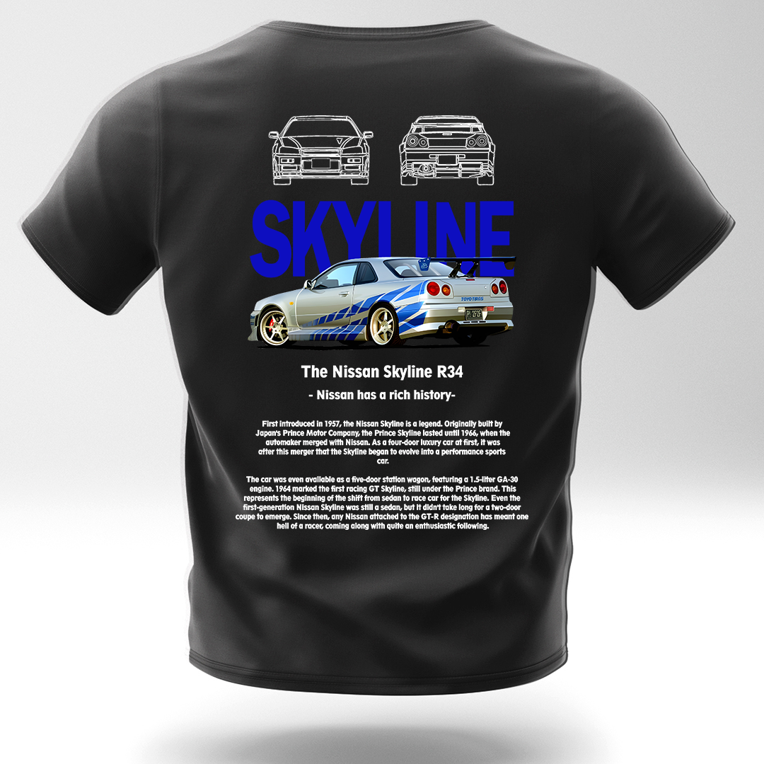 Тениска NISSAN SKYLINE R34