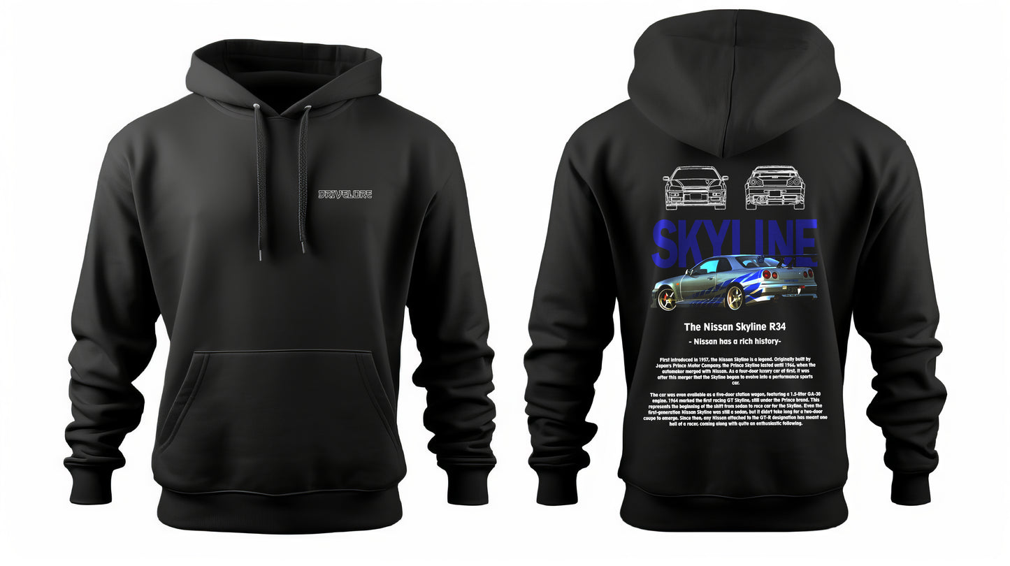 Hoodie NISSAN SKYLINE R34