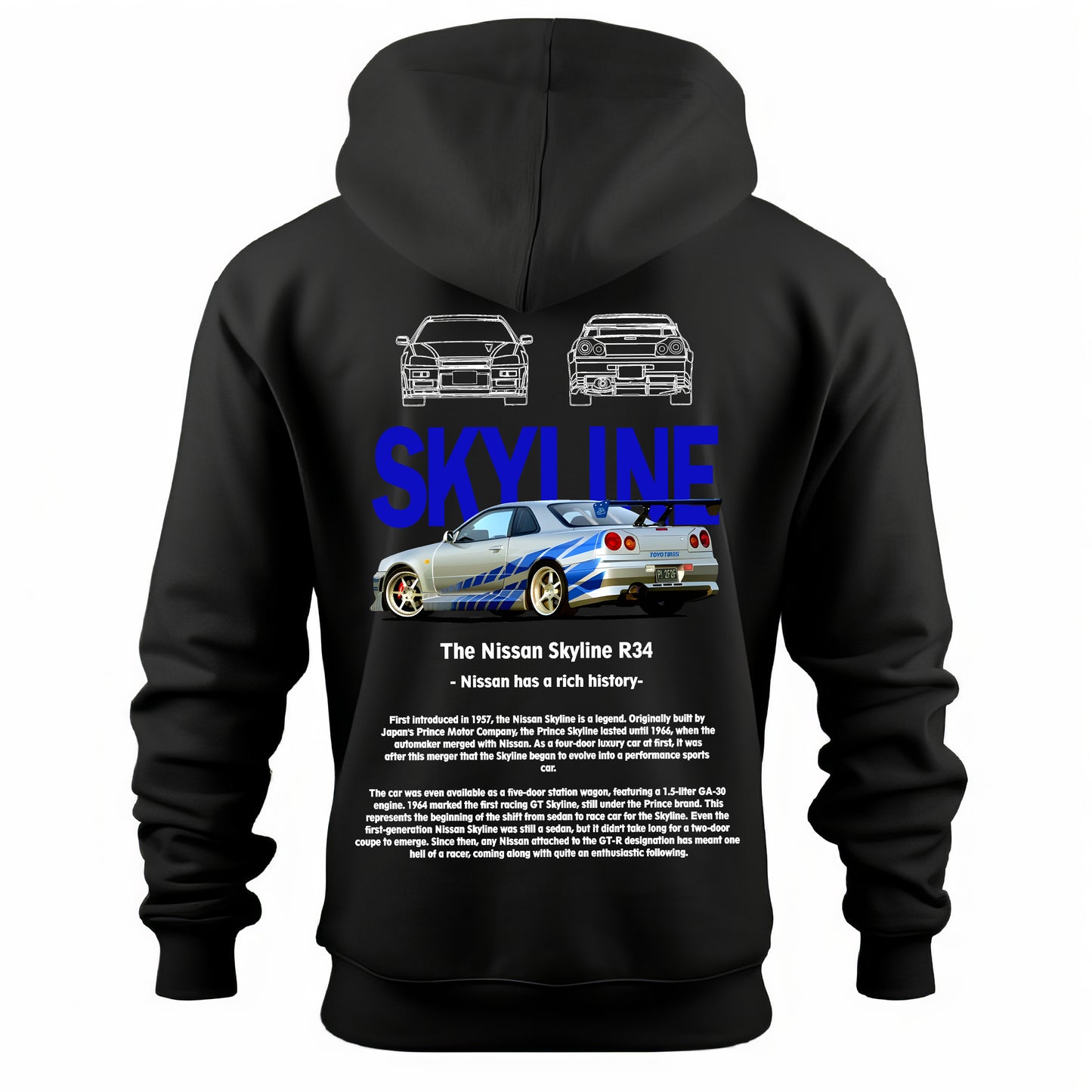 Hoodie NISSAN SKYLINE R34